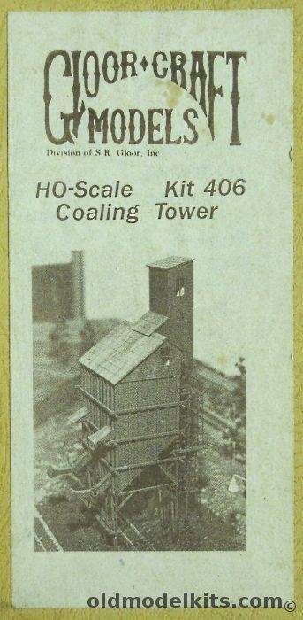 Gloor Craft Models HO Coaling Tower - HO Scale Craftsman Kit, 406 plastic model kit